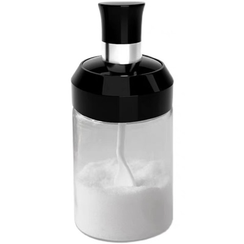 厂家玻璃调料瓶油壶厨房组合套装调料罐勺盖一体酱油醋家用调味罐
