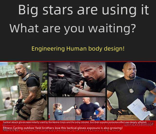 Tactical gloves Half-finger tactical gloves men's outdoor cycling sports anti-slip wear mountaineering fitness combat training gloves_maomaolike.com