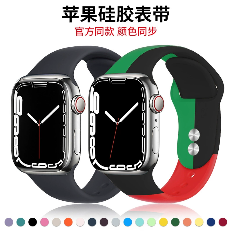 Apple, силиконовый ремешок для часов, новый цвет