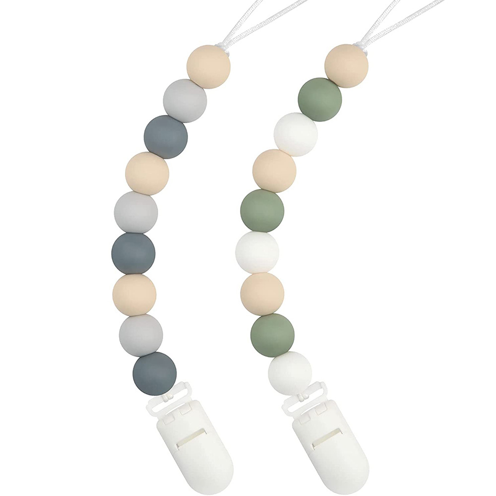 廠家直銷硅膠安撫奶嘴鏈寶寶奶嘴牙膠防掉鏈夾嬰兒車奶瓶掛繩批發(fā)