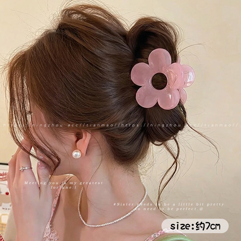 2026 nuevo clip de agarre de alto nivel lindo coreano cabeza trasera clip de cabello toque de cabello gran exquisito clip de tiburón clip de cabello image 275