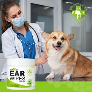 Cross-border Pet Ear Cleaning Wipes for Cats and Dogs Earwax Cleaning Wipes for Dogs and Dogs Ear Wipes