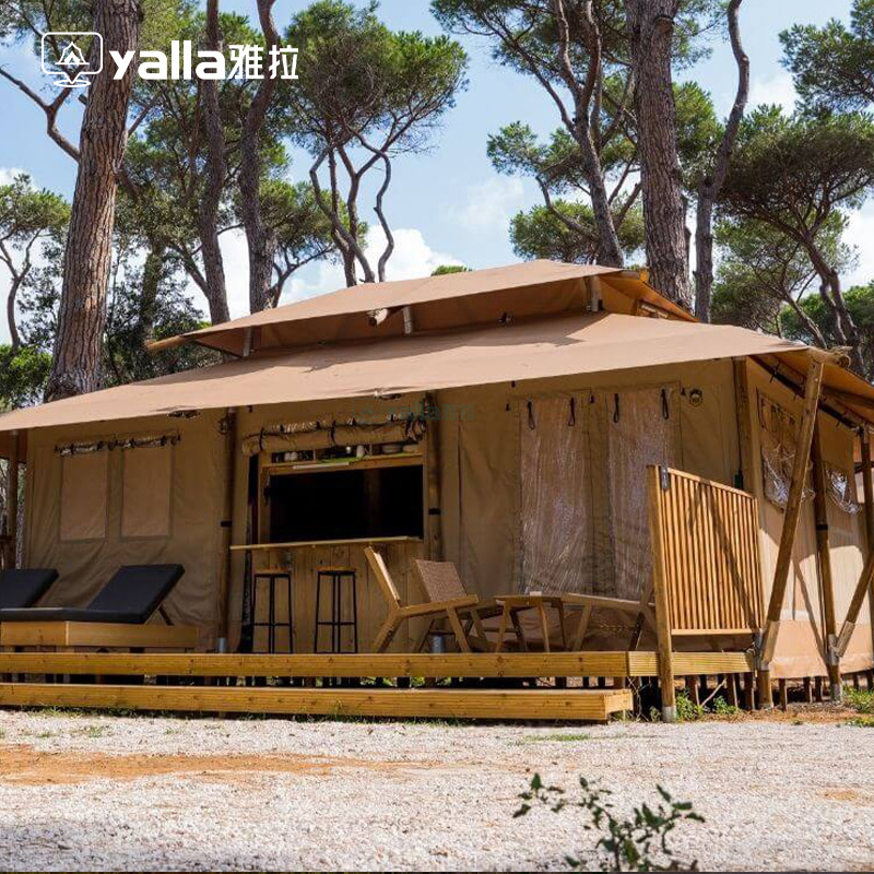 野奢酒店帐篷民宿度假景区海岛雨林营地帐篷户外餐饮厅住宿帐篷厂