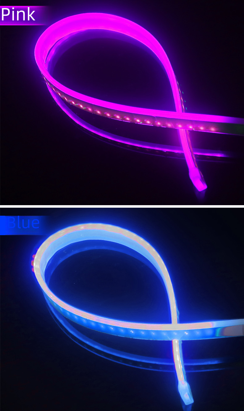 Car daily light with light guide strip LED tearful eye light streamer horse racing decorative soft strip light with cross-border explosions spot