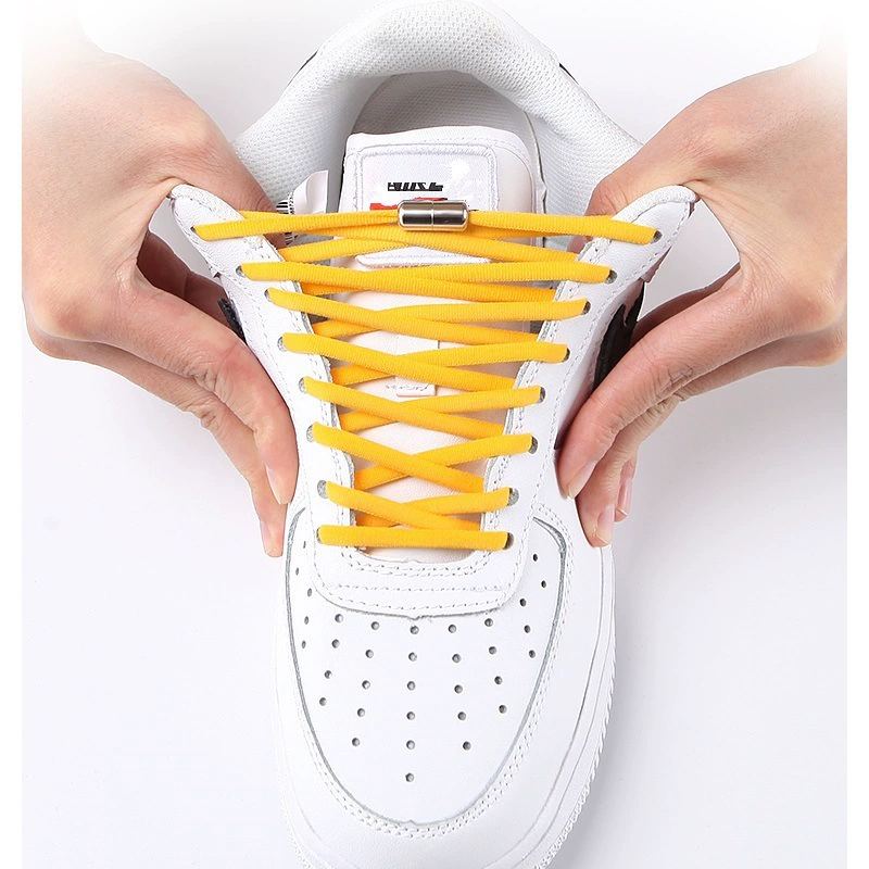 Elastic Shoelaces Capsule Set, 105 cm, 2 Laces + 2 Capsule Buckles, Sport Footwear Kit