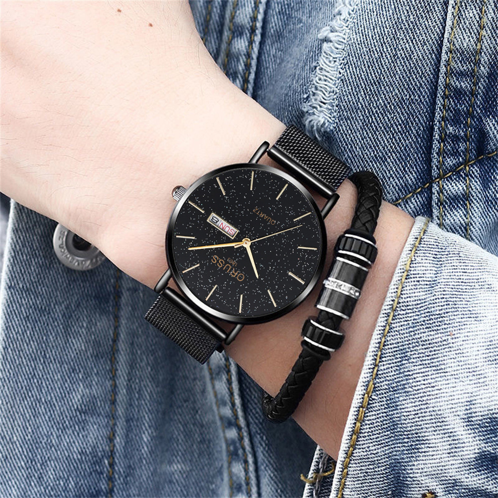 TikTok populäre einfache und elegante Herrenuhr modisch wasserdicht original direkte Lieferung Stahlband Uhr