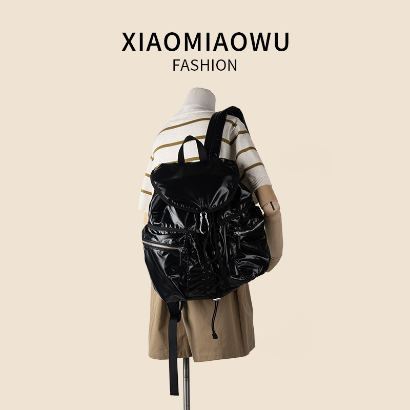 Zaino da viaggio di grande capacità, per sport all'aria aperta e tempo libero, con fibbia, coulisse, per studenti universitari, da donna_voghion.com