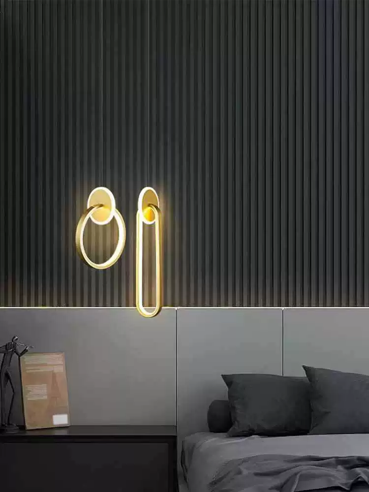 Pendant ceiling lamp (Teclast) modern minimalistic, adjustable height, round/oval, warm or tri‑color
