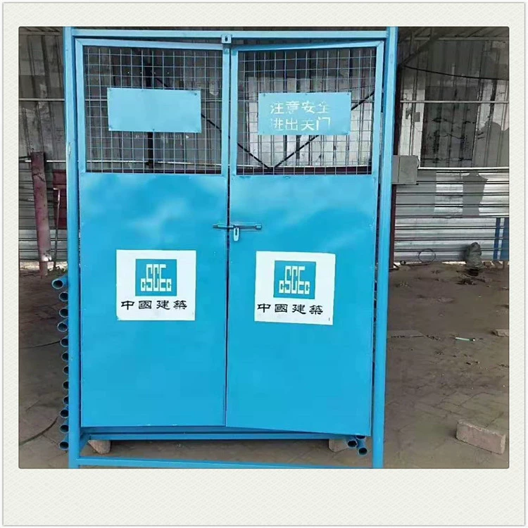 Строительная дверь безопасности, защитная дверь, защитная дверь, желтая предупреждающая дверь, утолщающая материал, защитная дверь, подъемная дверь