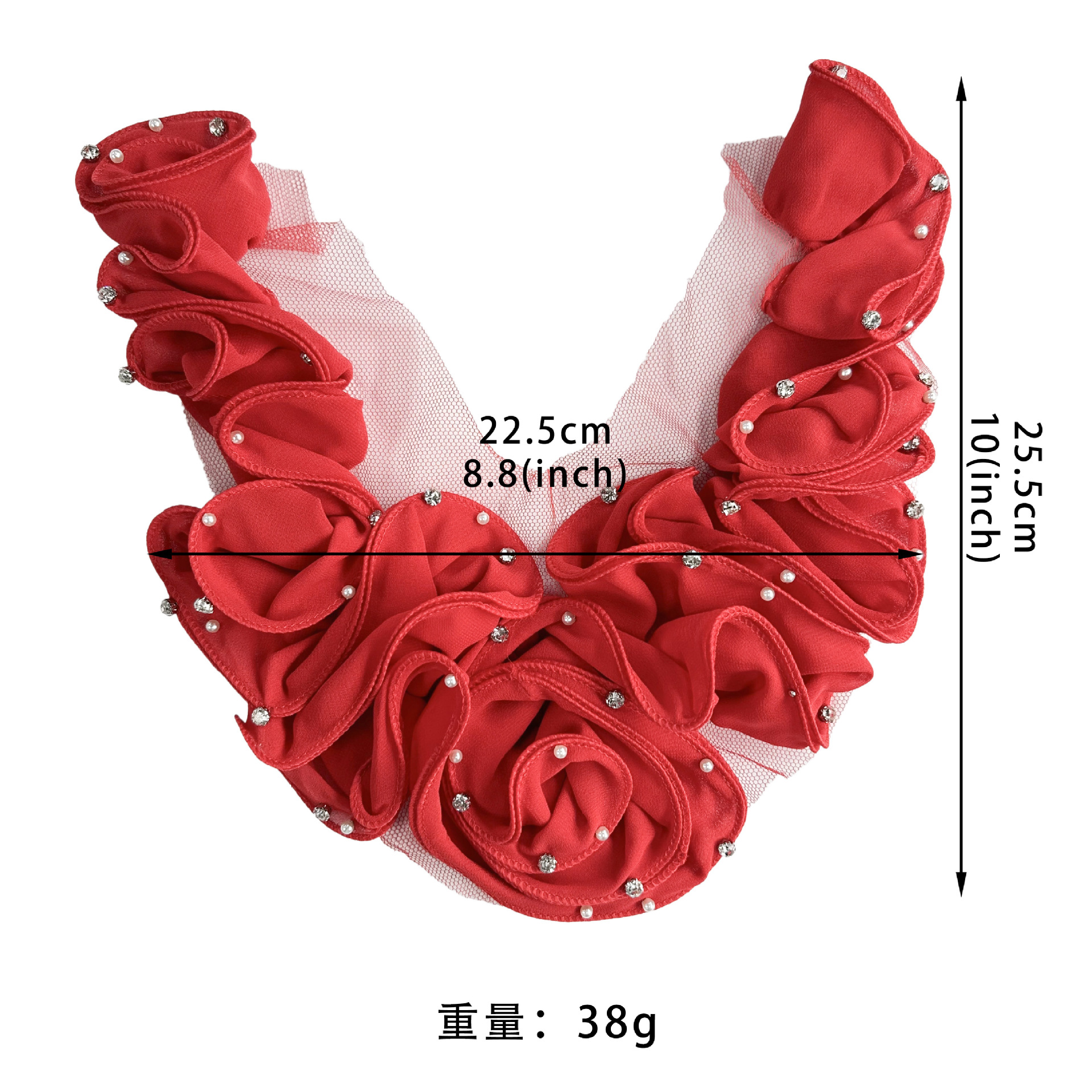 Flores transfronterizas supergranas auriculares estereoscópicas flores estereoscópicas accesorios de flores grandes vestidos de boda material de traje de baile