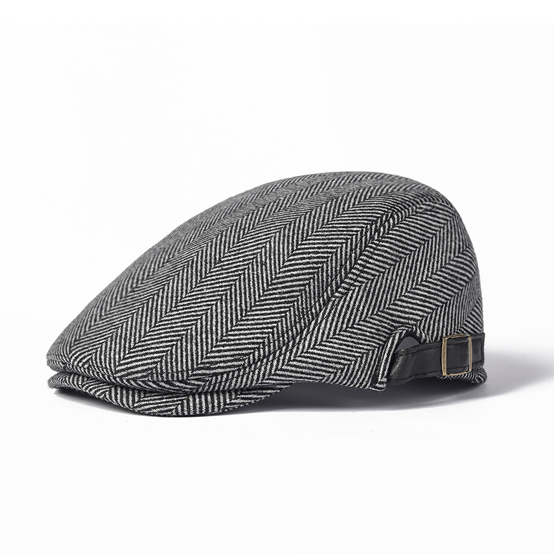 Hommes et femmes à la mode décontracté et polyvalent artistique jeunesse bec de canard chapeaux printemps et automne avant chapeaux journal chapeaux pour enfants_voghion.com