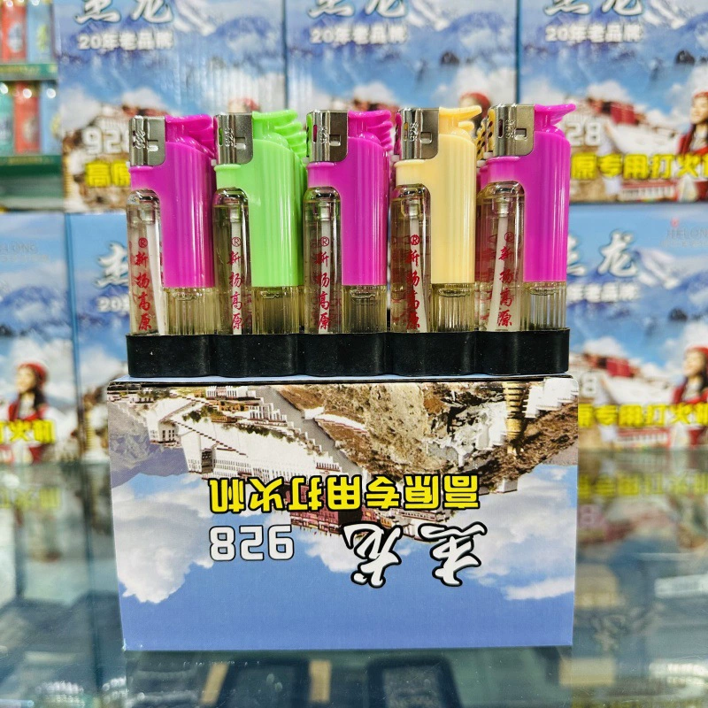 Пластиковая горная зажигалка с открытым пламенем