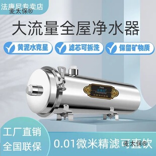 Ultrafiltration Central Whole House Water Purifier Kitchen Removable and Washable Household Well Water Yellow Mud Water Stainless Steel Tap Water Metabo