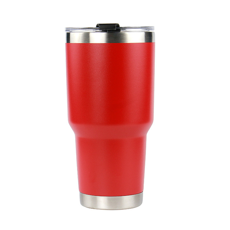 Taza de vacío de acero inoxidable transfronteriza, taza de hielo rociado, taza de paja, taza de agua para automóvil, taza de cerveza, taza de automóvil en forma de cintura