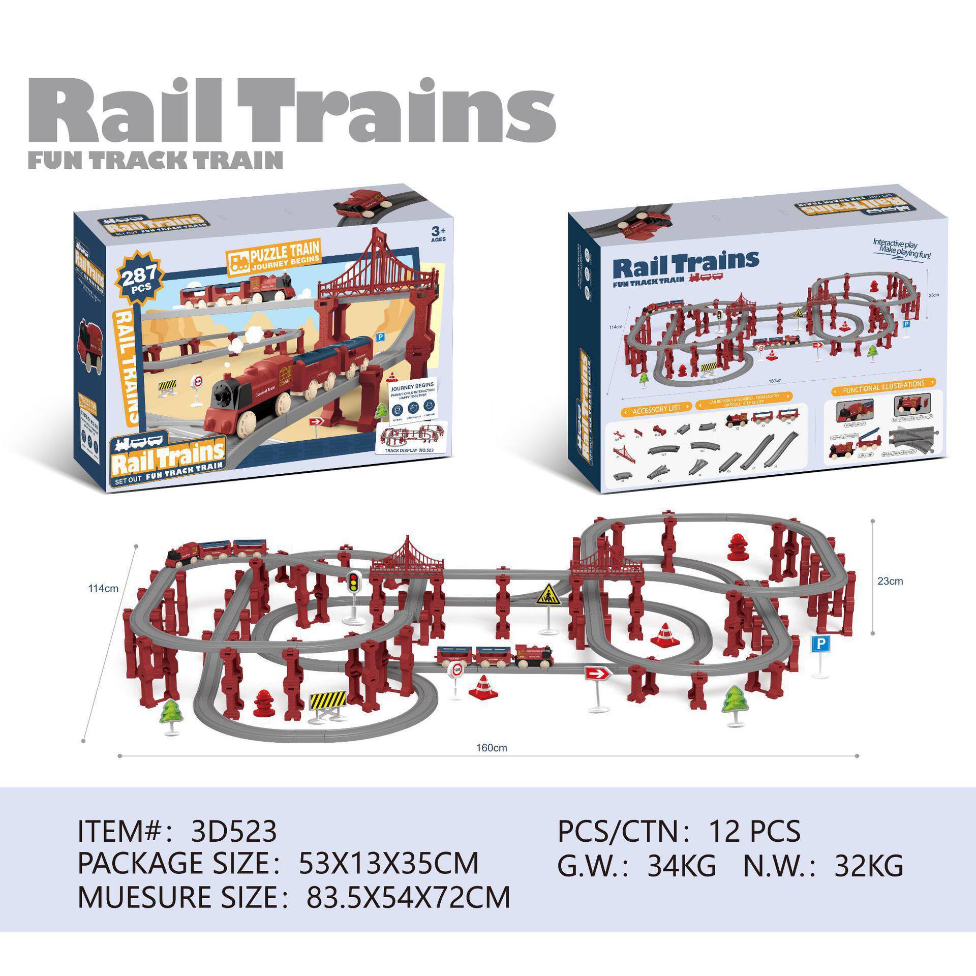 Trenes eléctricos transfronterizos infantiles DIY ensamblaje vagón de ferrocarril juguetes ferroviarios eléctricos de alta velocidad modelo de vagón de ferrocarril conjunto
