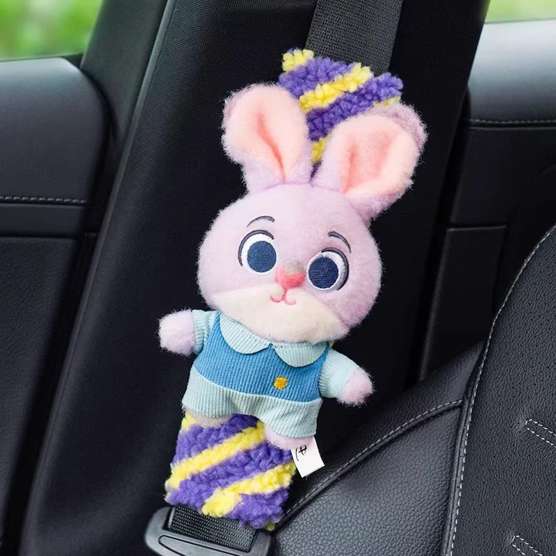 Zootopia Judy Nick Car Seat Belt Shoulder Pad Car Seat Belt Cover Car Interior Decoration Accessories