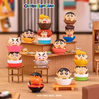 Официальная серия Crayon Shin-chan Ramen Jenga, модная игрушка, периферийные фигурки, милая кукла, украшение для рабочего стола, оптовая продажа