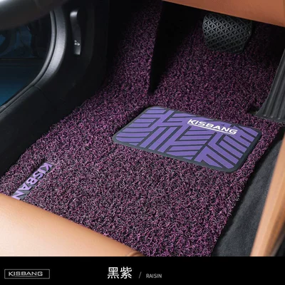 Universal Foot Pad – Car coil floor mat, single piece - drivers-seat-pure-enjoyment-series-black-and-purple