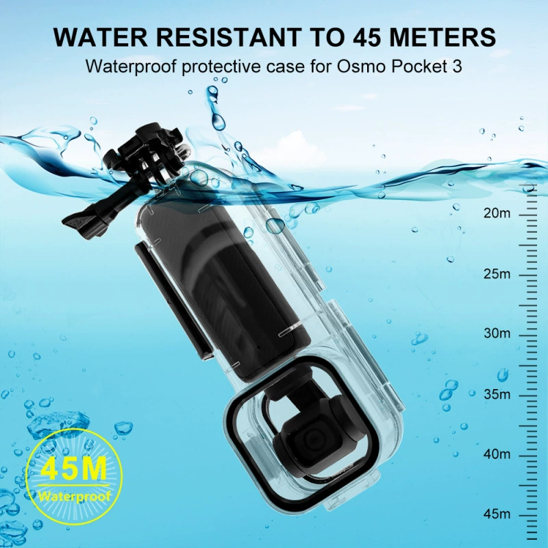 7PULUZ is suitable for DJI OSMO Pocket 3 pocket camera shooting glass diving protection
