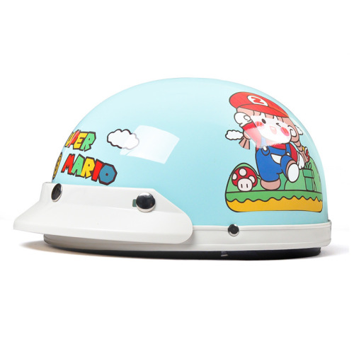3C Certified Electric Bicycle Helmet for Men and Women, All-Season Universal, Electric Scooter Half Helmets, Summer Retro Harley Safety Helmets