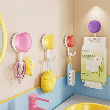 吸盘挂钩多巴胺免打孔玄关门后挂衣钩浴室洗脸巾强力承重无痕粘钩