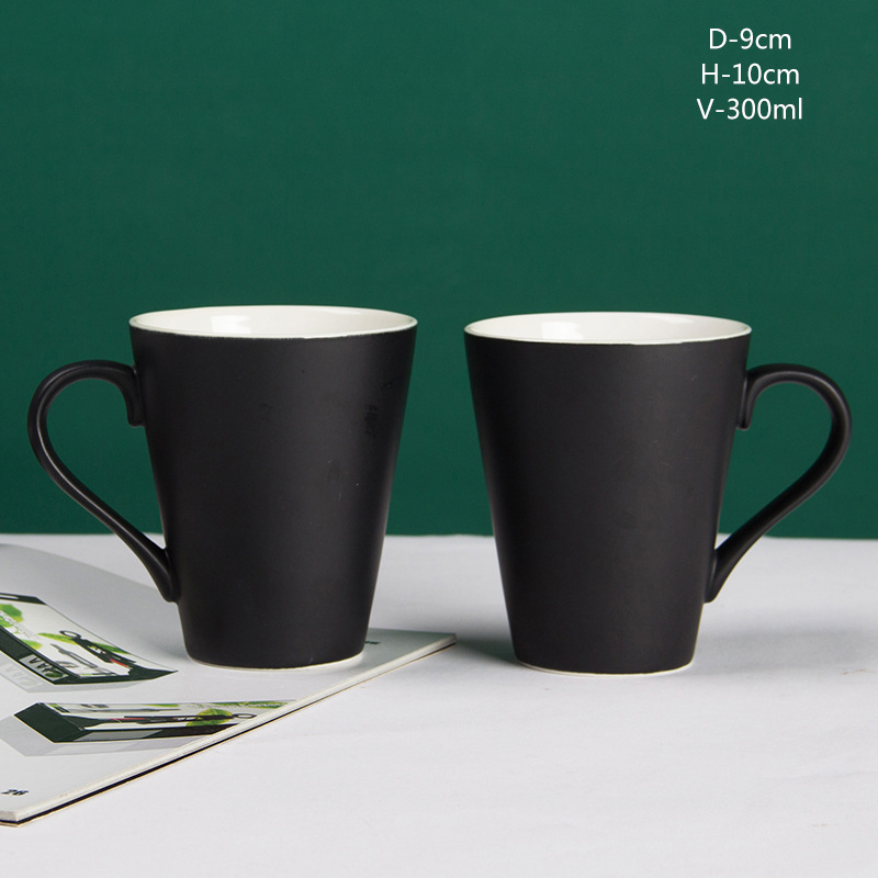Ceramic black Flared Mug 10 oz coffee mug serving beverages