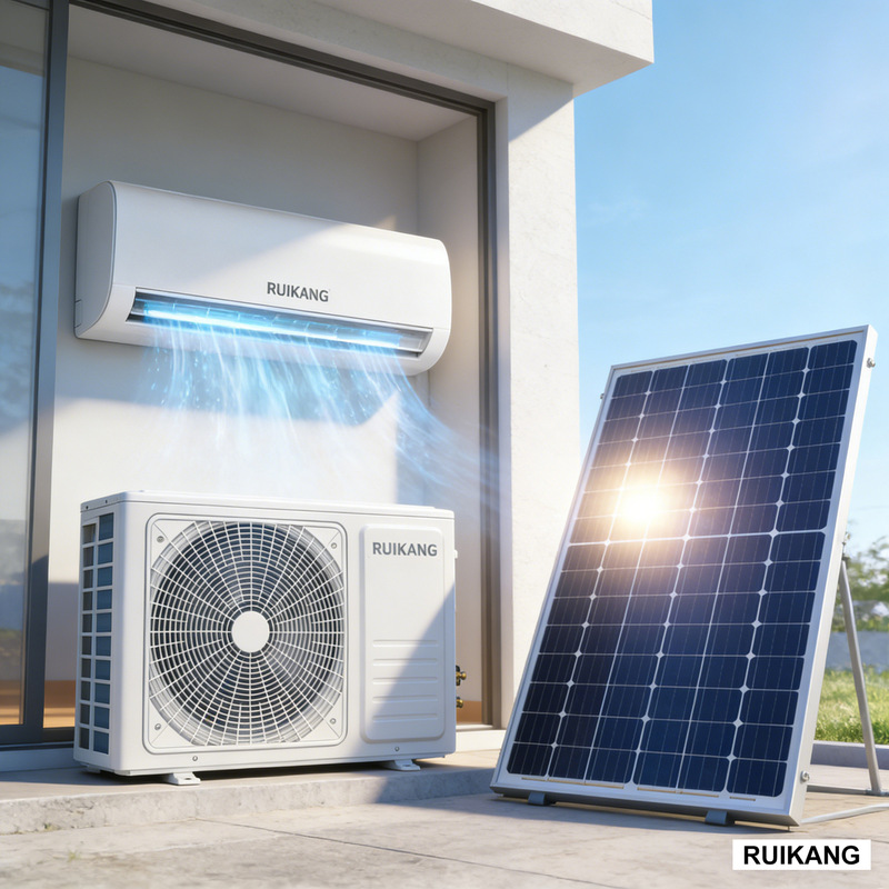 Household Energy-Saving and Environmentally Friendly Solar Air Conditioner 1.5Hp Single Cooling Wall-Mounted Unit with Mains Power Supplementation to Reduce Power Consumption