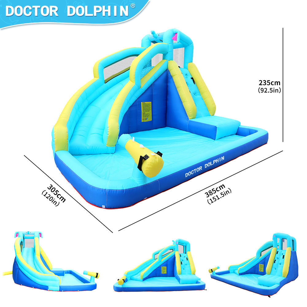 Doctor Dolphin | Castillo inflable del espray de agua del pequeño hogar de los niños