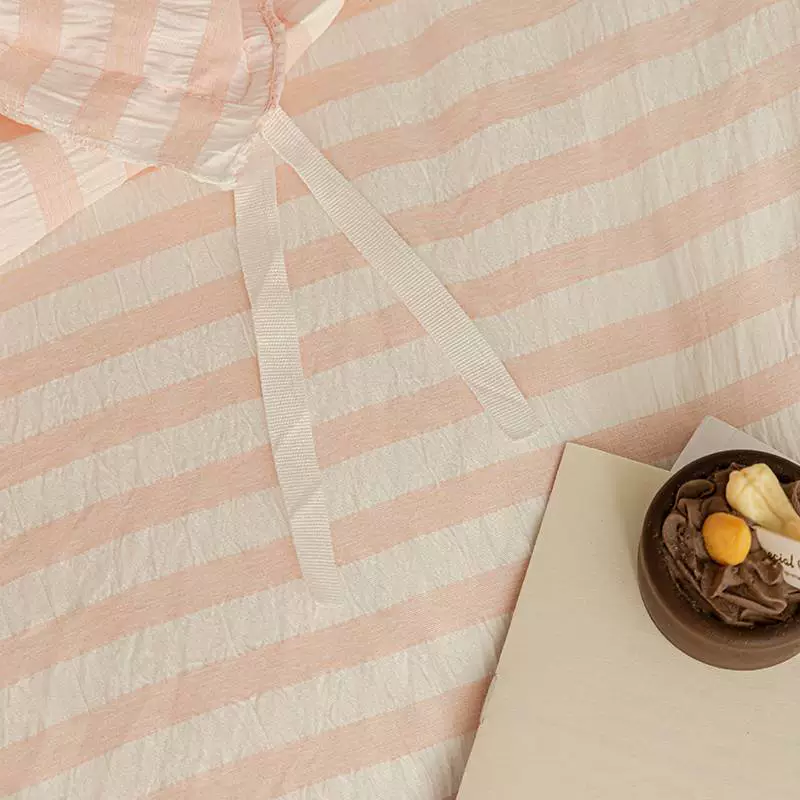 Новый стиль 2025 washed jacquard полосатый четырехкомпонентный набор