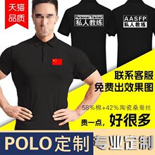 健身房私人教练工作服装polo修身版型会籍顾问短袖前台亚体标