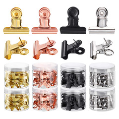 Direct-selling barrel-mounted round clip message wall thumbtack clip metal long tail clip bill iron clip complete size