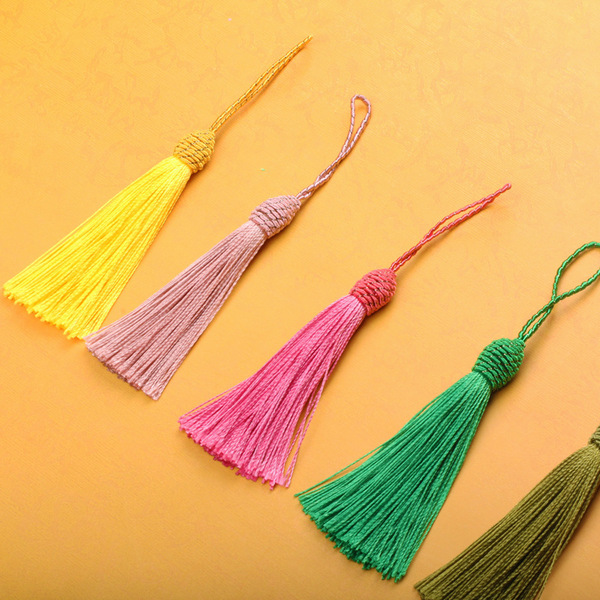 8cm threaded cap tassel bookmark jewelry antique costume Hanfu…