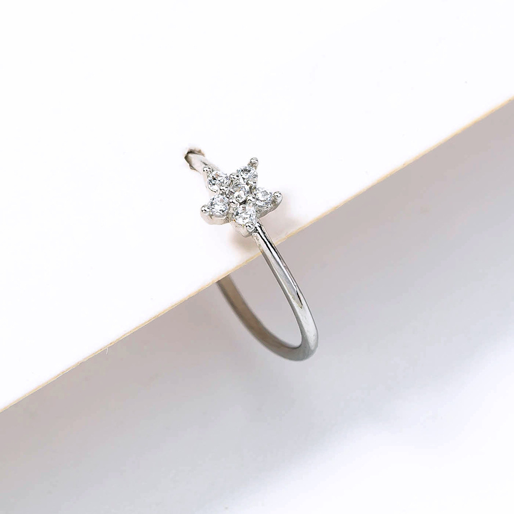 Fashion Star Copper Zircon Nose Ring Piercing Jewelry Wholesale display picture 2