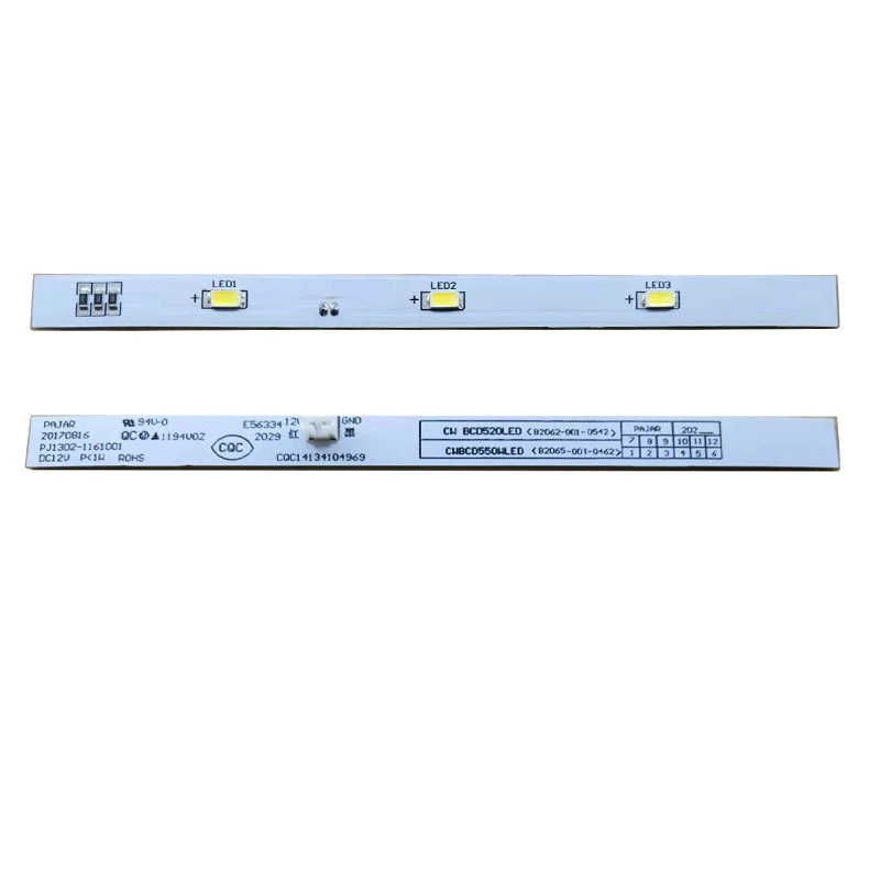Подходит для светодиодной световой планки холодильника Skyworth 12V 3 лампы BCD-469 Yunmi 483L