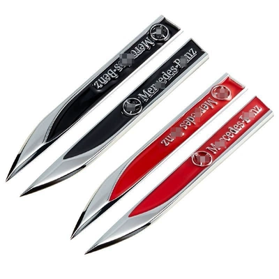 Body sticker – Metal Sticker Personalized Car Sticker - one-pair-set-benz-red