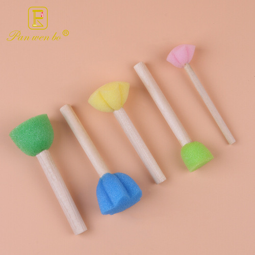 Kindergarten children's painting supplies roller paintbrush sponge brush EVA graffiti sponge brush seal wholesale