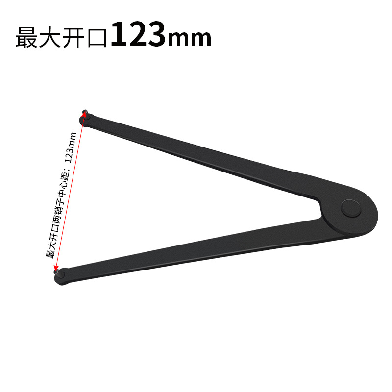 Llave de doble gancho, amoladora angular, llave de desmontaje, brida del cilindro, tuerca de extremo, llave de doble pasador, cara spanner