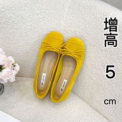5cmのスエードの蝶結びの丸い頭の浅い口の靴の女性の25春の新型の復古の1足は平のバレエの靴を漕ぎます。