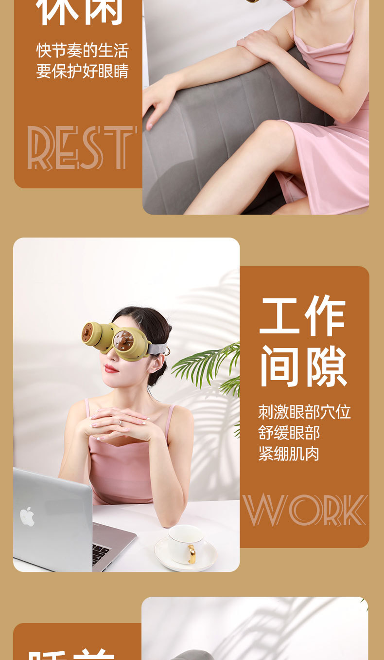 Eye Moxibustion Device Smokeless Eye Warming Kit with 54 Moxa Sticks for Home Eye Care and Relaxation in use