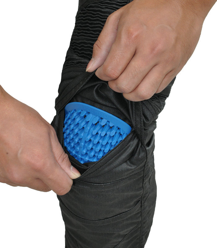 VOLERO pantalones vaqueros de la motocicleta de los hombres de la motocicleta recubierta Cuatro Estaciones multi-Bolsa de pantalones de ciclismo pantalones de carreras anti-caída