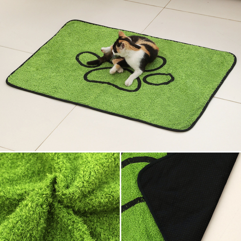 模造芝生ペットフロアマット、吸水性、速乾性、滑り止めマット、猫と犬のユニバーサルスリーピングマット、耐摩耗性フロアマット|undefined