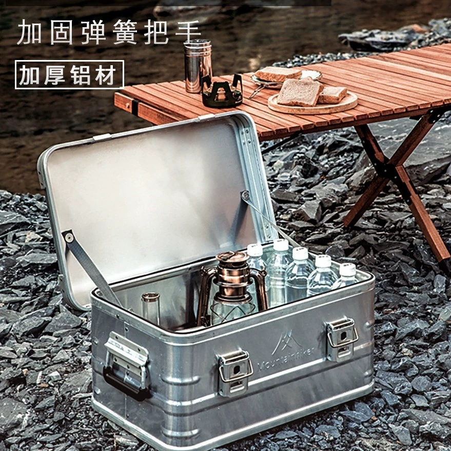 Ящик для хранения из алюминиевого сплава, складной шплинт для улицы, японский ящик для хранения, большой алюминиевый ящик для кемпинга