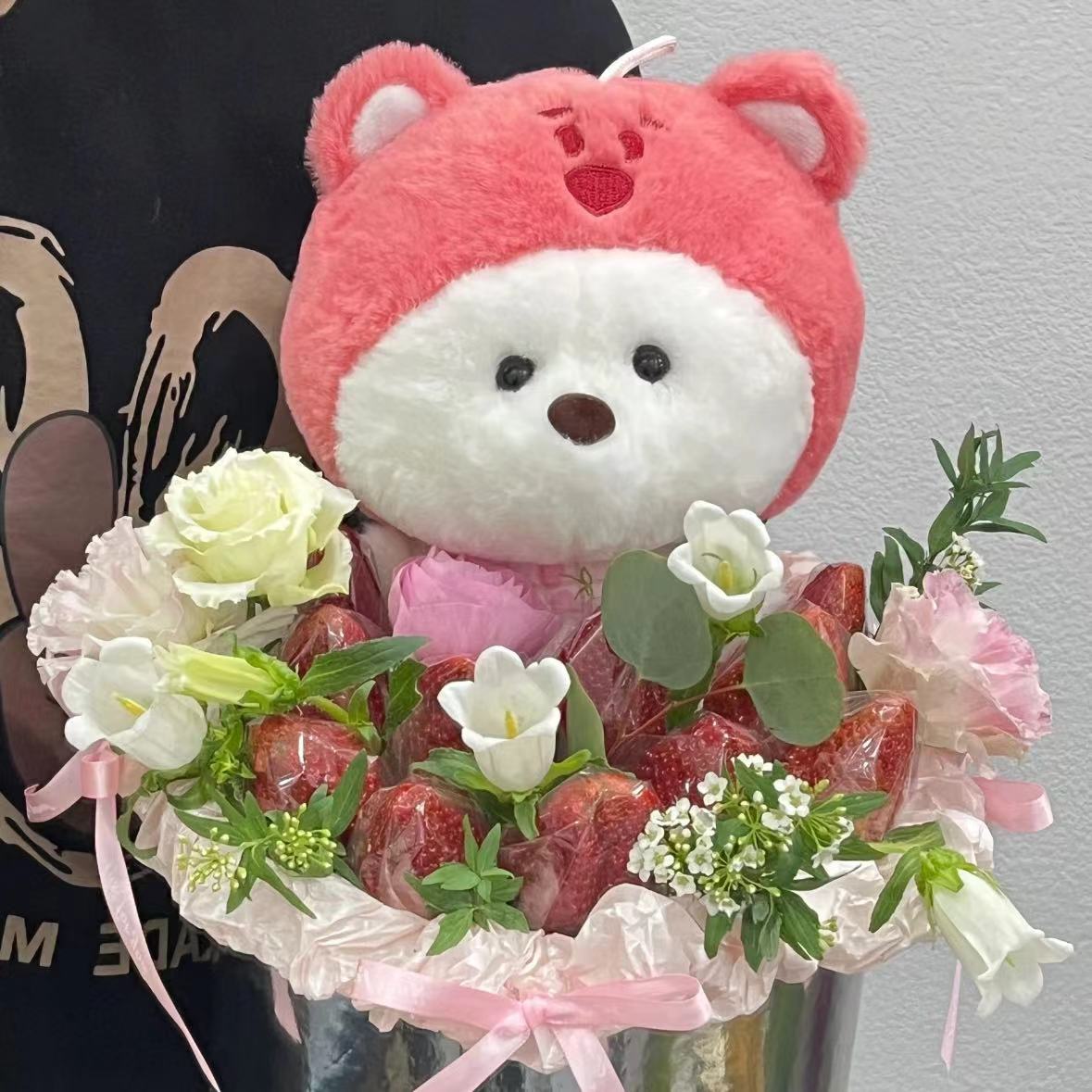 Muñeca peluche 8" máquina garras, regalo lanzamiento boda