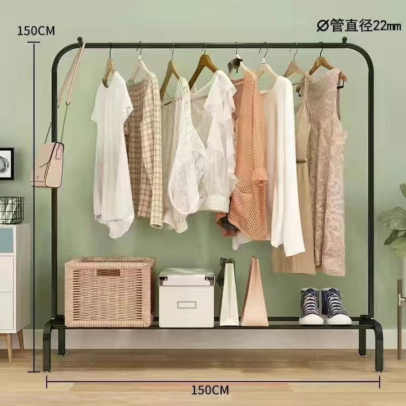 ハンガーハンガー寝室床置き式簡易プーリー移動収納家庭用床置きハンガー衣類|undefined