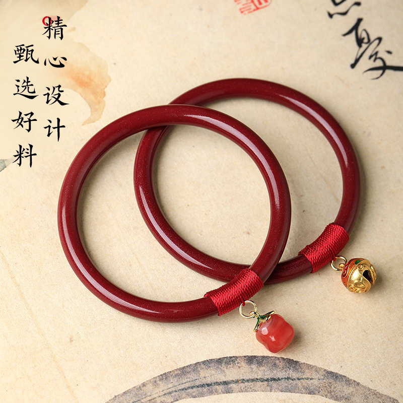 Authentic Raw Cinnabar Bracelet from the Official Flagship Store, a Gift for Mom on Mother's Day or for Your Girlfriend Authentic Raw Cinnabar Bracelet from the Official Flagship Store, a Gift for Mom on Mother's Day or for Your Girlfriend