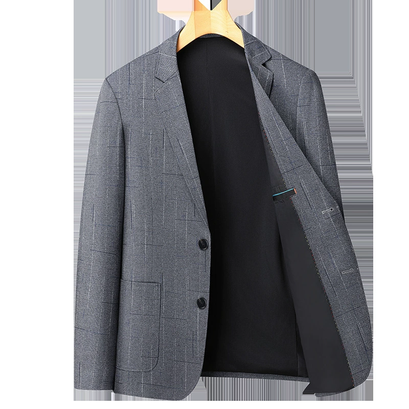 Осенний костюм, пиджак, slim fit