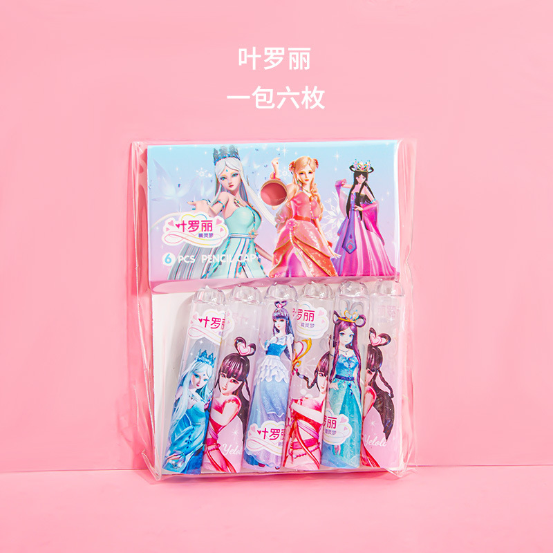 Nuevo cerezo colgante tapa de lápiz mariposa tapa de lápiz creativo alumno de la escuela primaria cubierta de lápiz de cristal jardín de infantes