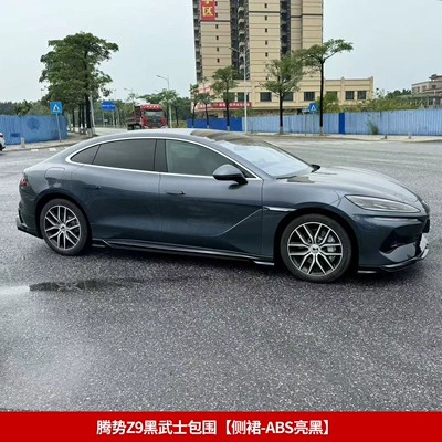 kit, and full body kit, Big Surrounded - tengshi-z9-black-warrior-body-kit-side-skirts-abs-glossy-black