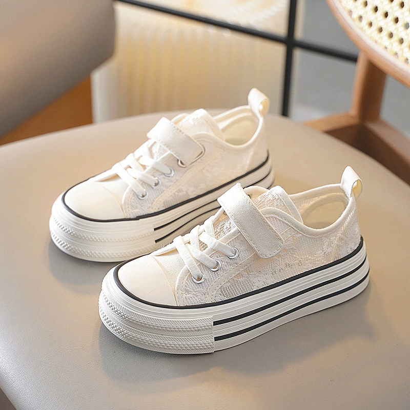 蜡笔小新 Footwear platform, summer breathable children's cloth white shoes