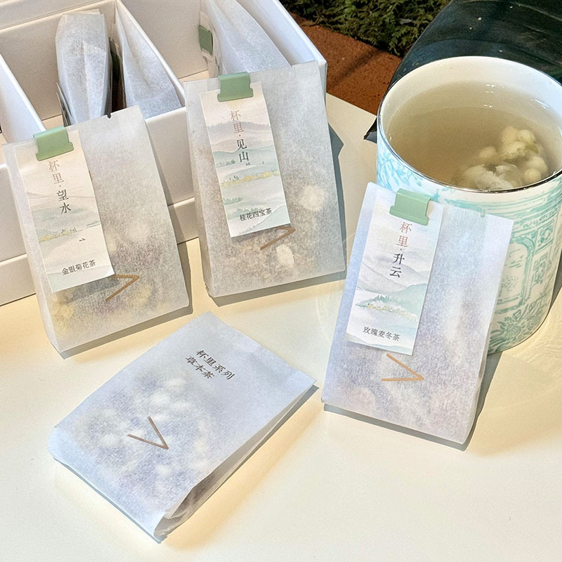 精美环保绵纸草物之外茶叶小泡袋